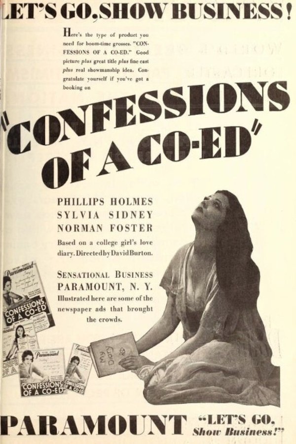 Poster filma ili serije Confessions of a Co-Ed (1931)