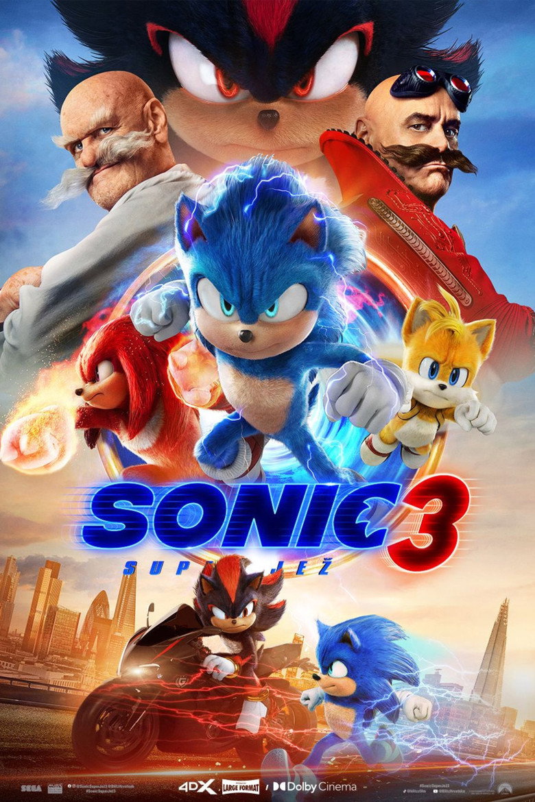 Poster filma ili serije Sonic: Super jež 3 (2024)